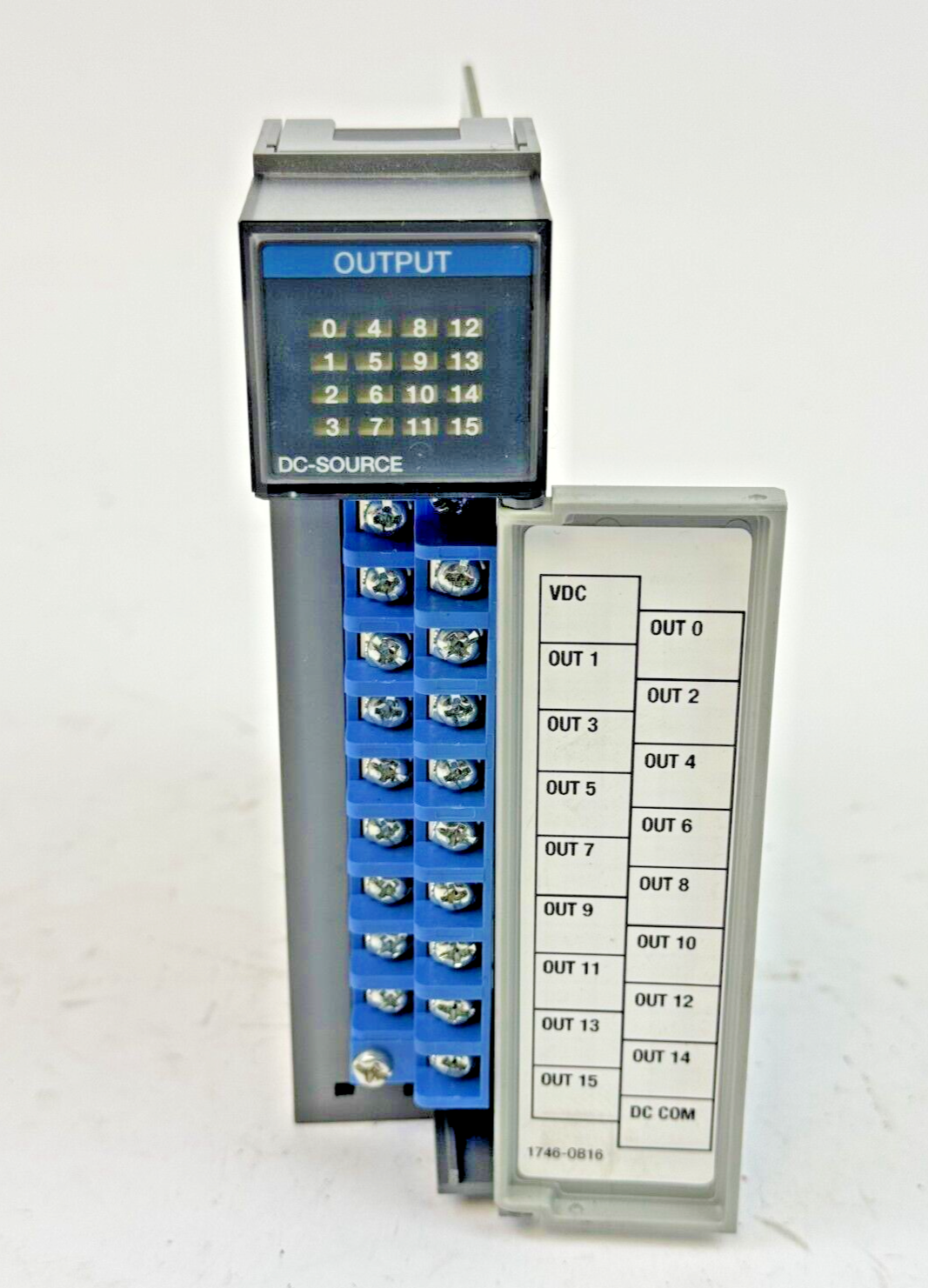 ALLEN-BRADLEY - 1746-OB16 SER. D REV. A - SLC 500 OUTPUT MODULE