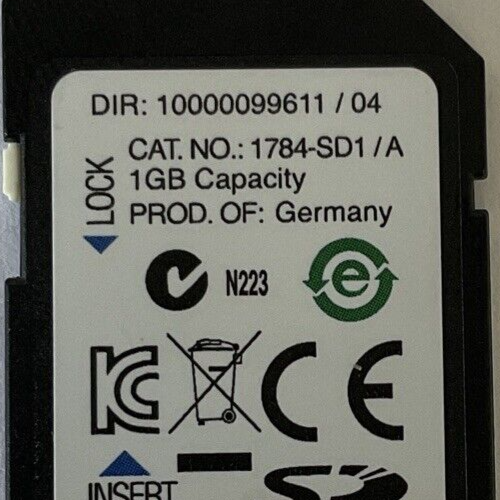 ALLEN BRADLEY 1784-SD1/A MEMORY CARD 1GB CAPACITY DIR:1000009611/04
