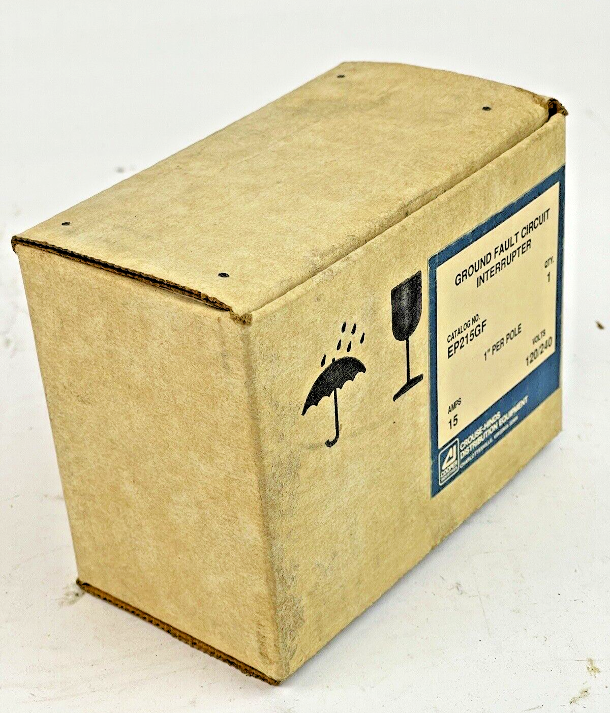 CROUSE-HINDS - EP215GF - 1" PER POLE, 15 A, 240 VAC-GROUND FAULT CIRCUIT BREAKER