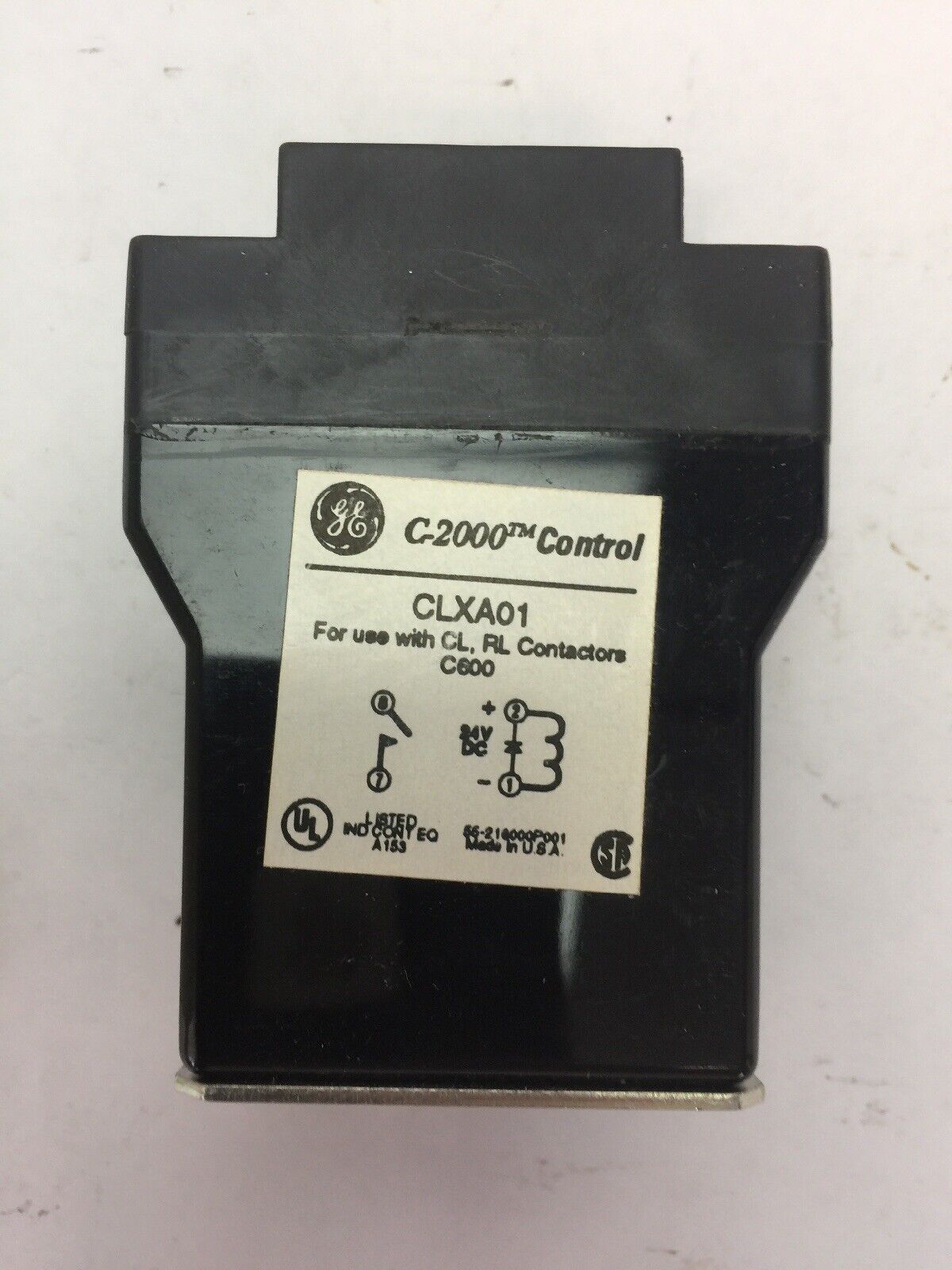 GE CLXA01 SIDE MOUNT AMPLIFIER 24VDC FOR USE WITH CL, RL CONTACTORS C600