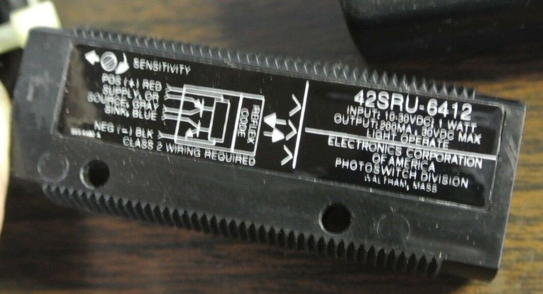 ELECTRONICS CORP of AMERICA 42SRU-6412 REFLEX CODE READER / PHOTOSWITCH