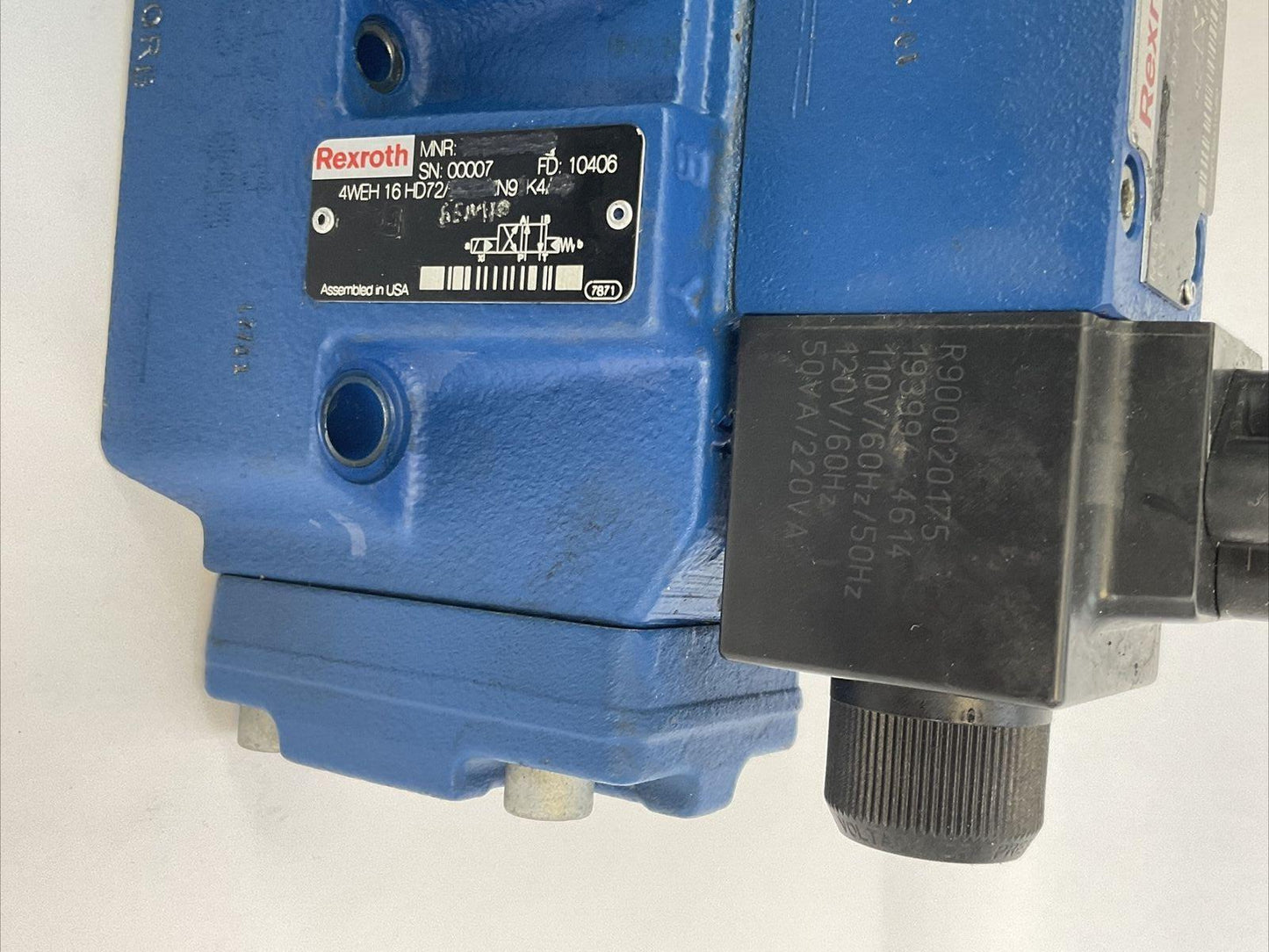 REXROTH 4WE6D62/EW110N9K4 DIRECTIONAL SOLENOID VALVE 120V 4WEH16HD72/
