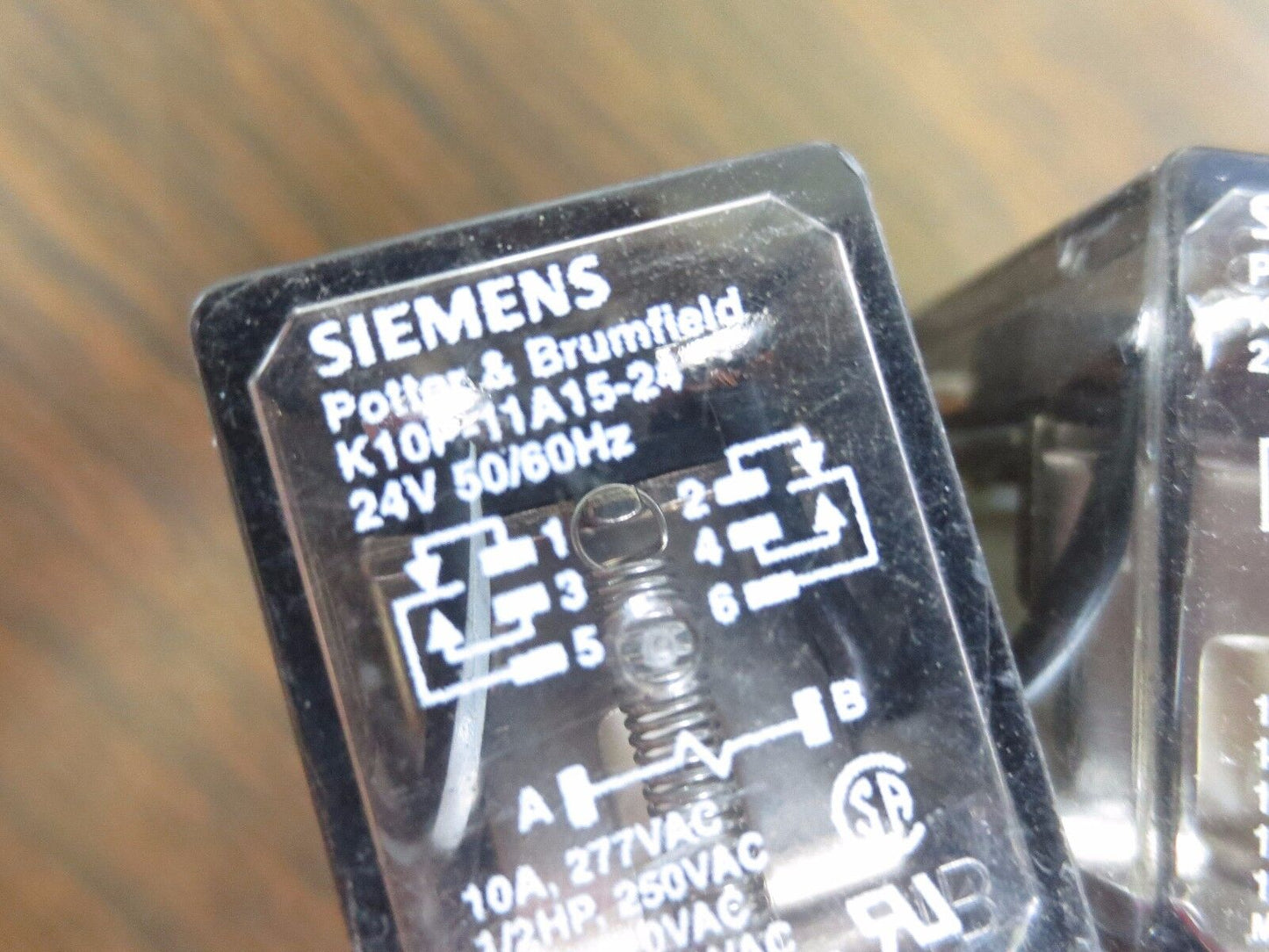 SIEMENS / POTTER & BRUMFIELD K10P-11D15-24 RELAY - 24VDC - LOT of 2