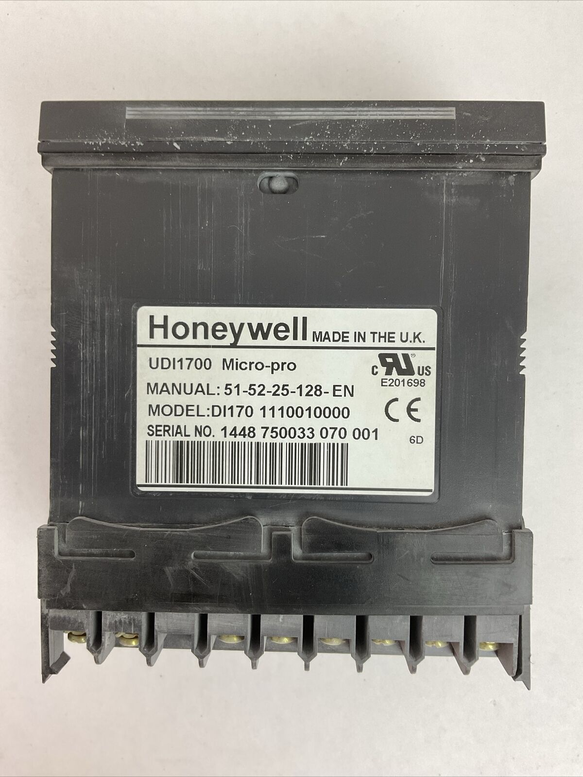 HONEYWELL UDI1700 MICRO-PRO DI170 1110010000 DIGITAL PANEL INDICATOR
