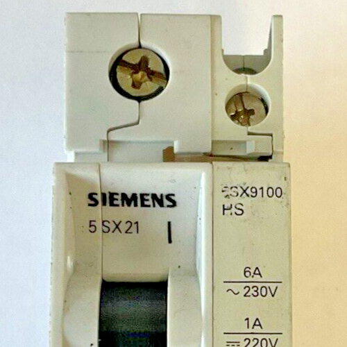 SIEMENS 5SX2 C2 & 5SX21 C4 CIRCUIT BREAKER W/ 5SX9100 HS 230/400V ****LOTOF6***