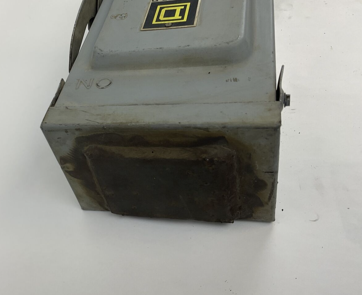 SQUARE D H361RB SAFETY SWITCH 30A 600VAC 2HP 3PH FUSIBLE SER.E1