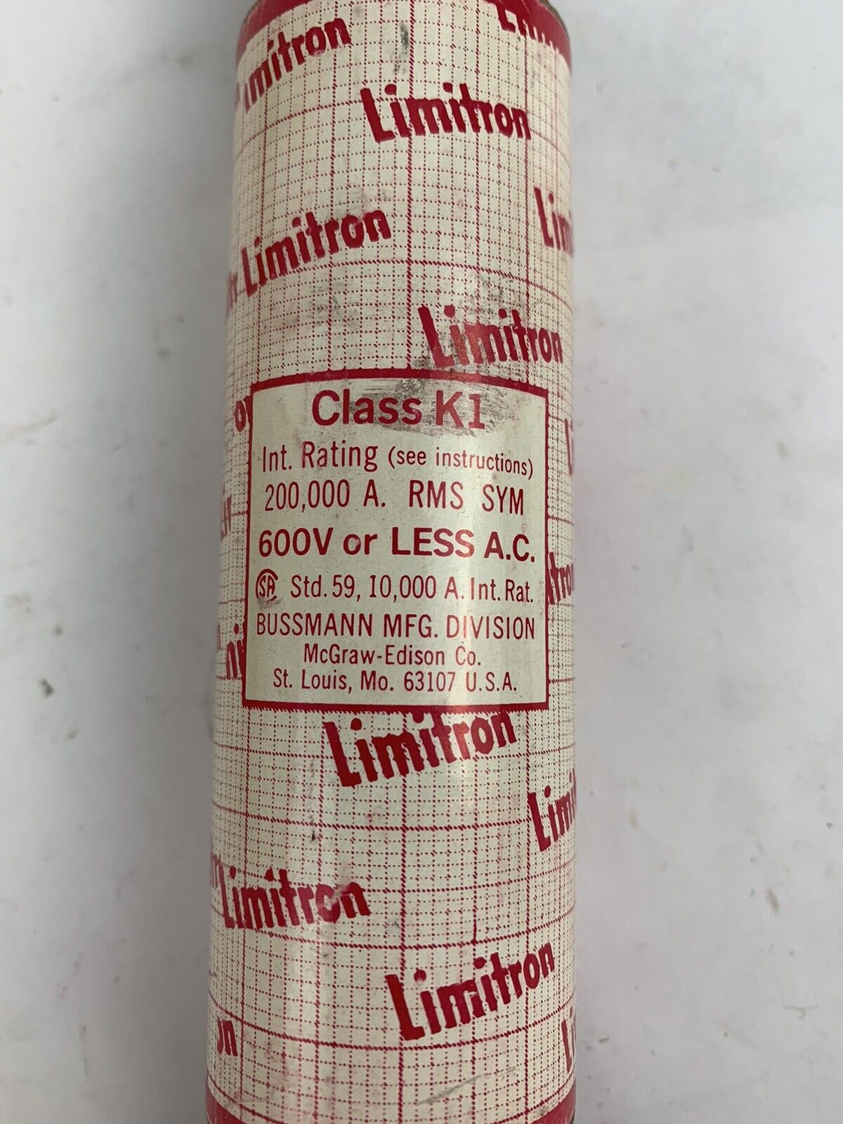 Bussmann Limitron KTSR175 175A 600V Fuse