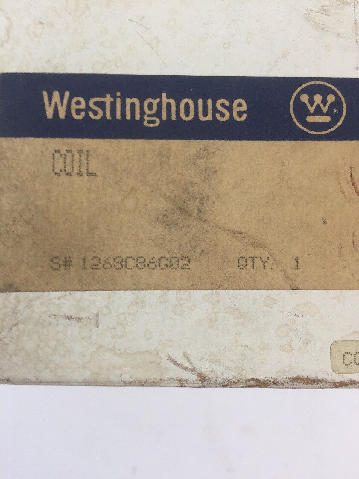 WESTINGHOUSE 1268C86G02 COIL 125VDC