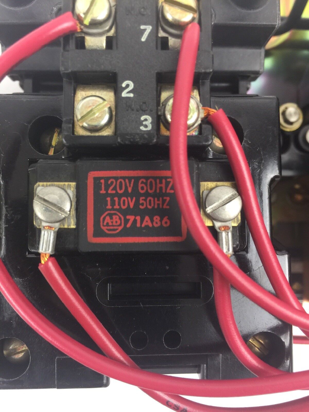 ALLEN BRADLEY 715-BOD117 TWO SPEED STARTER SEPARATE WINDING SIZE 1 120V 60HZ