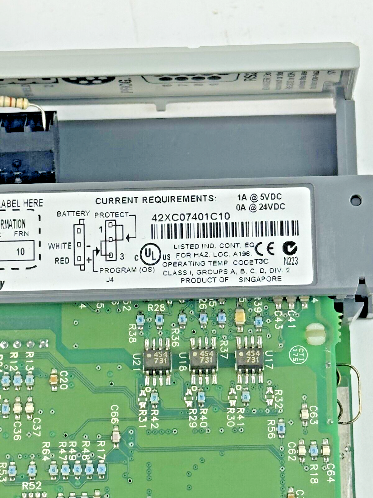 ALLEN-BRADLEY - 1747-L542 SER. C REV. A FRN: 10 -SLC 500 CPU PROCESS. & 1747-M13