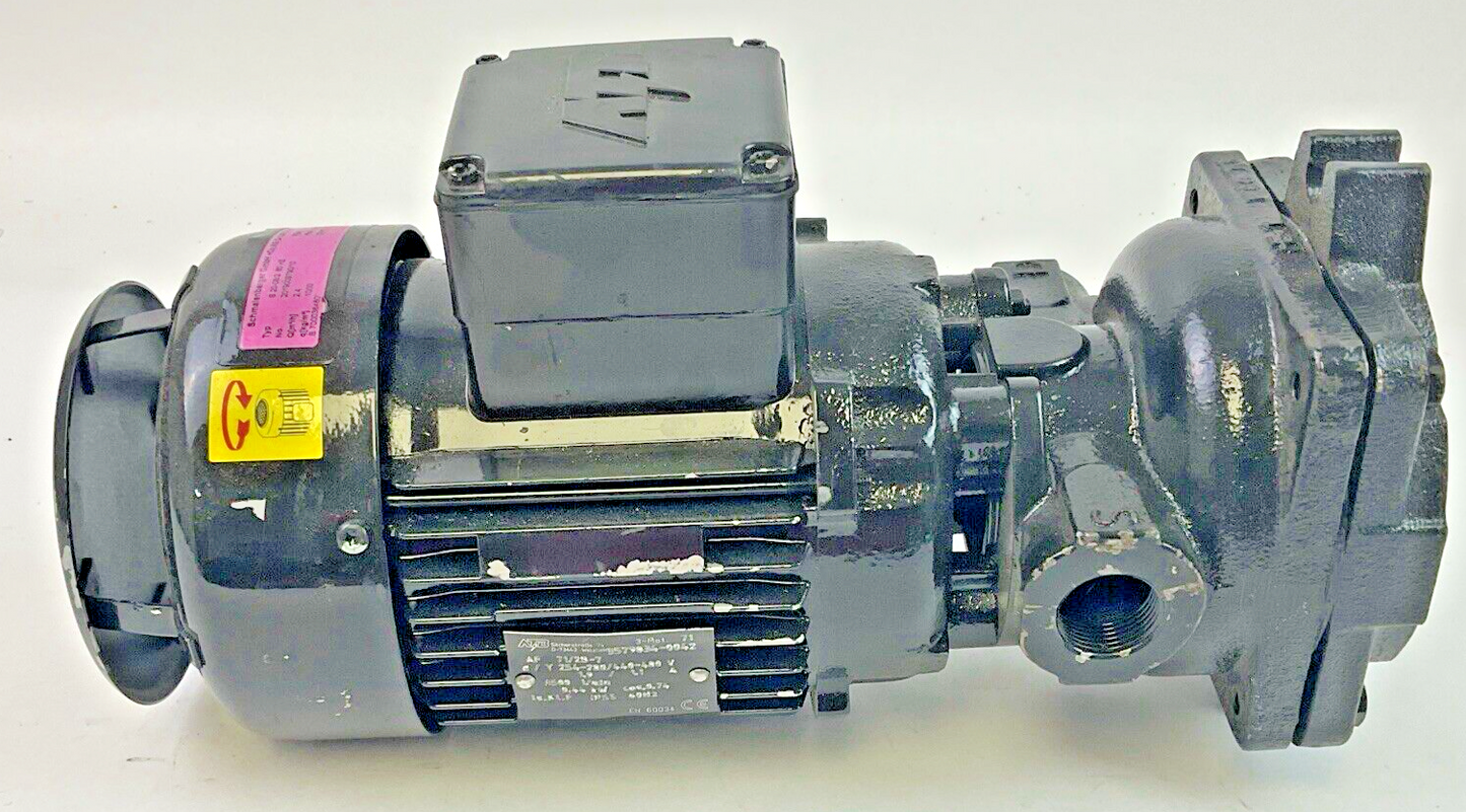 ATB AF 71/2B-7 MOTOR 440-480V 3500 1/MIN 0.44KW 60HZ 1.1A