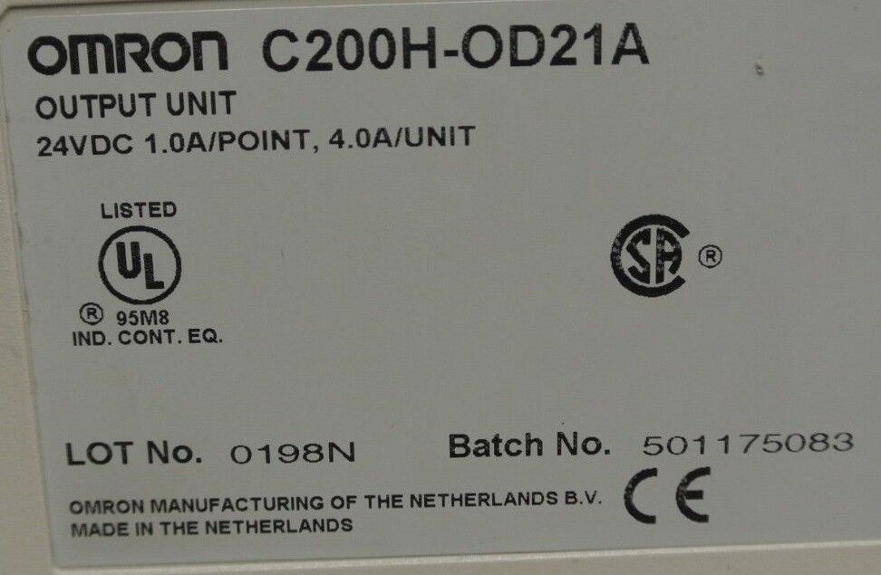 LOT of 3 / OMRON C200H-OD21A OUTPUT UNIT / 24VDC, 1.0A/POINT / FOR PARTS