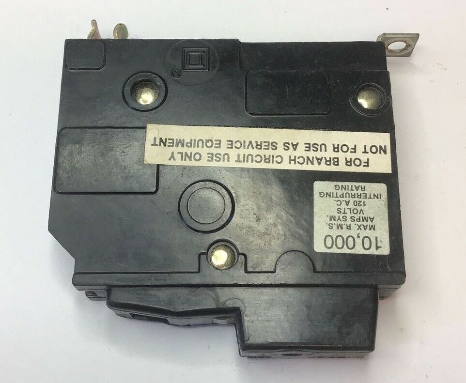 SQUARE D QOB1115 CIRCUIT BREAKER TORQUE/ALLEN HEAD 15A 120VAC 1POLE