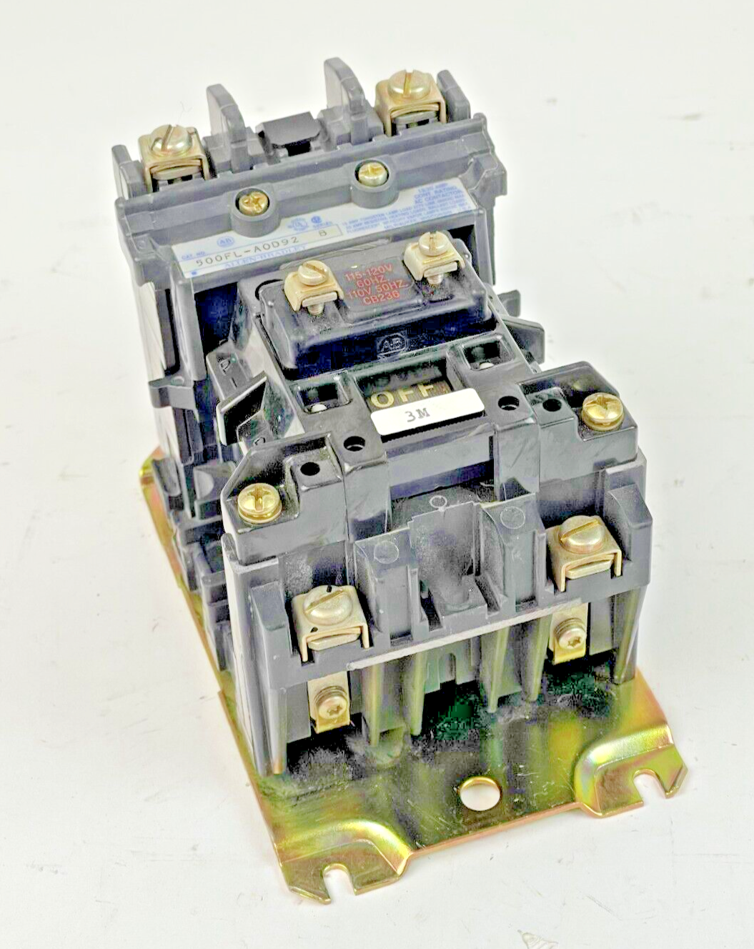 ALLEN BRADLEY - 500FL-AOD92 SER. B- AC LIGHTING CONTACTOR 15/20 AMP, 600 VAC