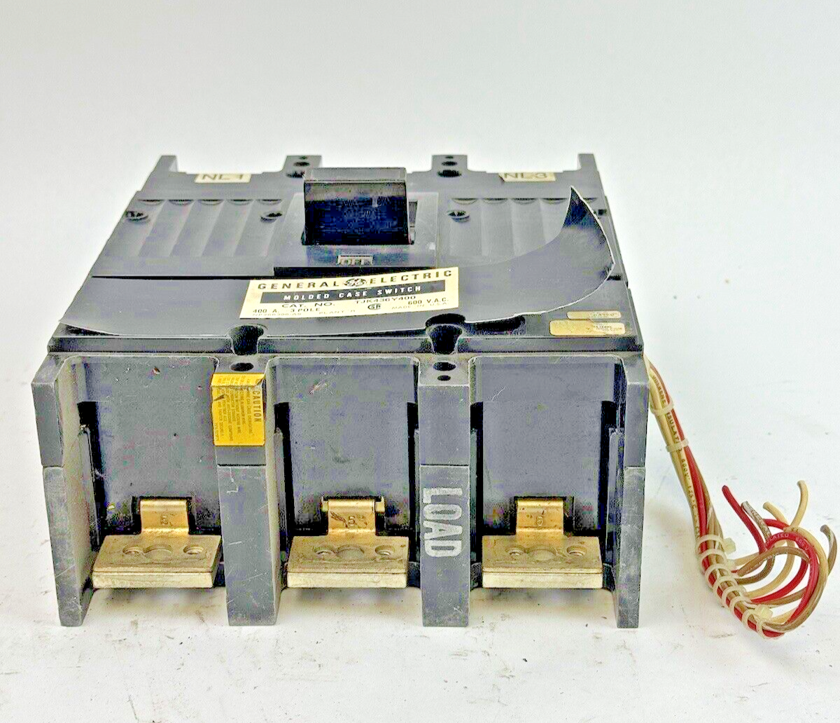 GE - TJJ436400 - MOLDED CASE SWITCH W/ AUXILIARY SWITCH - 3 POLE/600VAC/400A