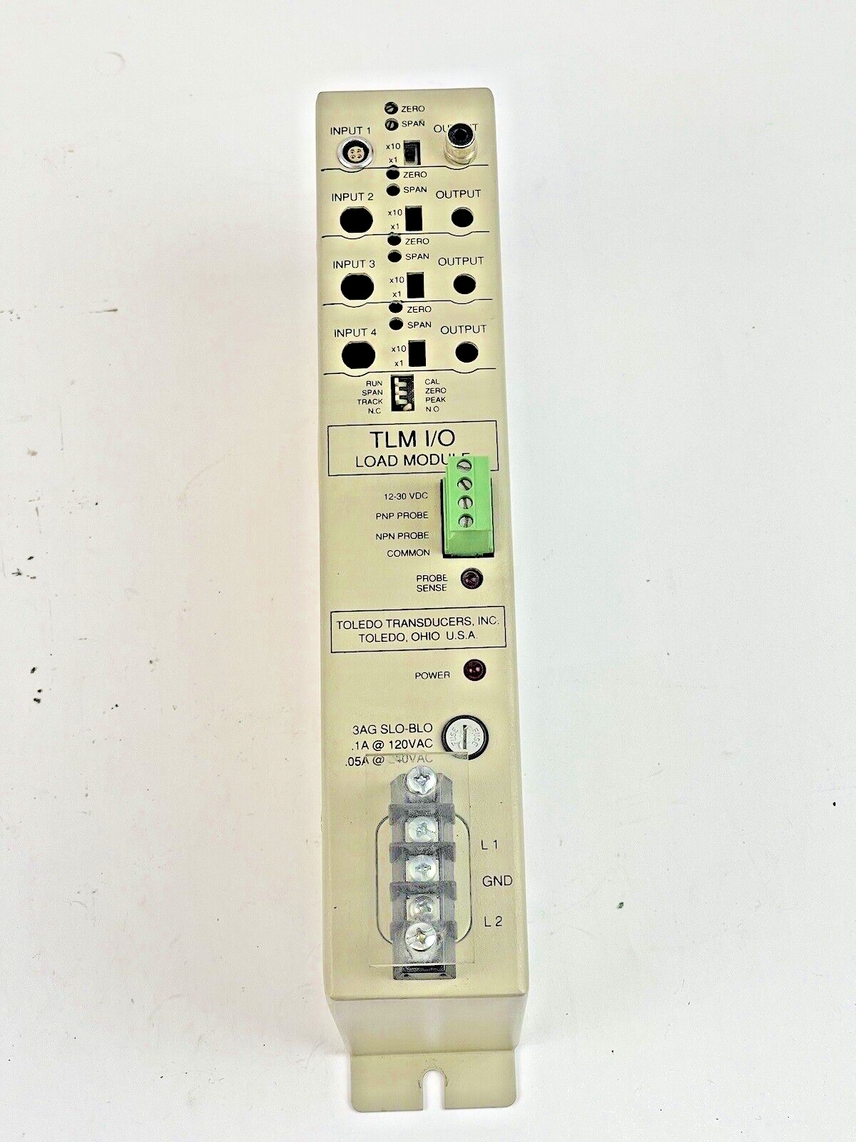 TOLEDO TRANSDUCERS - TLM-1 - TLM I/O LOAD MODULE - .1A@120VAC, .05A@240VAC