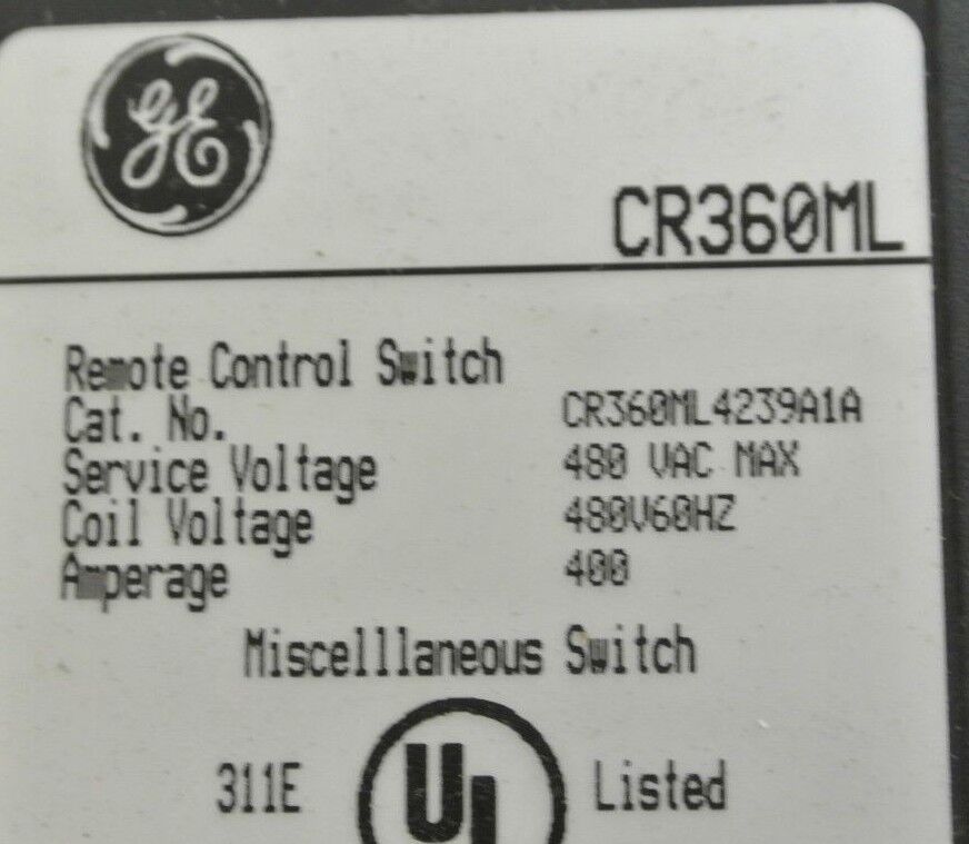 GE CR360ML4239A1A REMOTE CONTROL SWITCH / MISCELLANEOUS SWITCH - NEW SURPLUS