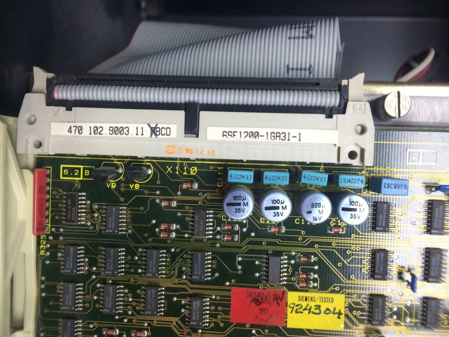 SIEMENS SIMOVERT P 460VAC DRIVE 50HP 6SE1252-3YA00-Z 6SE1200-1GA31-1