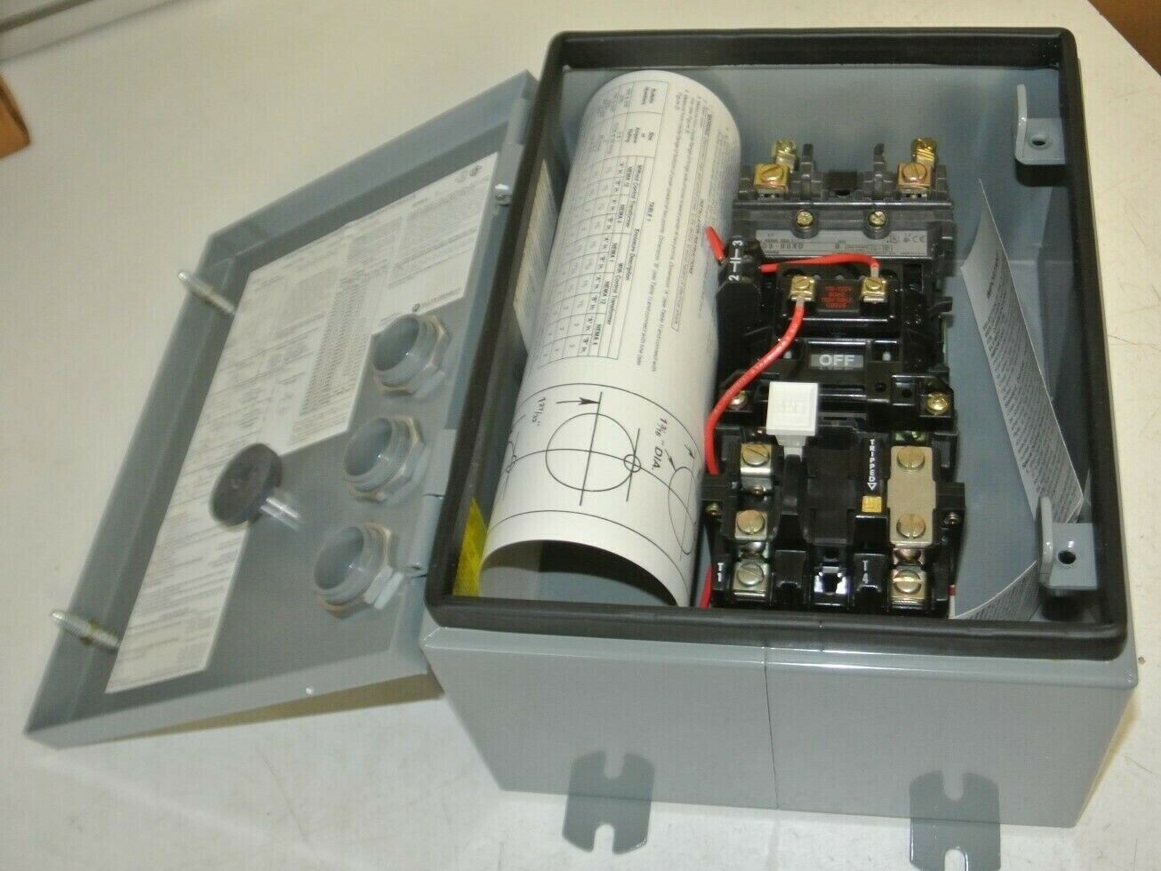 ALLEN-BRADLEY 509-BJXD FULL VOLTAGE STARTER / 110-120V / 509-B0XD / NEW SURPLUS