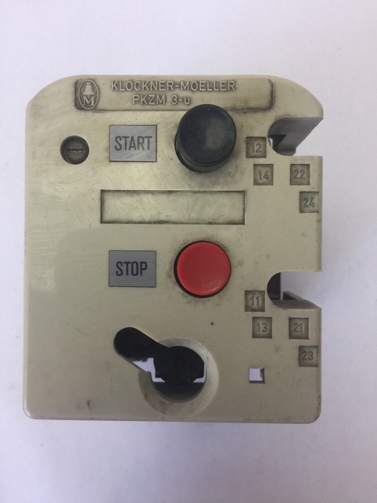 KLOCKNER MOELLER PKZM3-4-U-NA MANUAL MOTOR STARTER 550/600VAC 40HP 2.2-3.8A