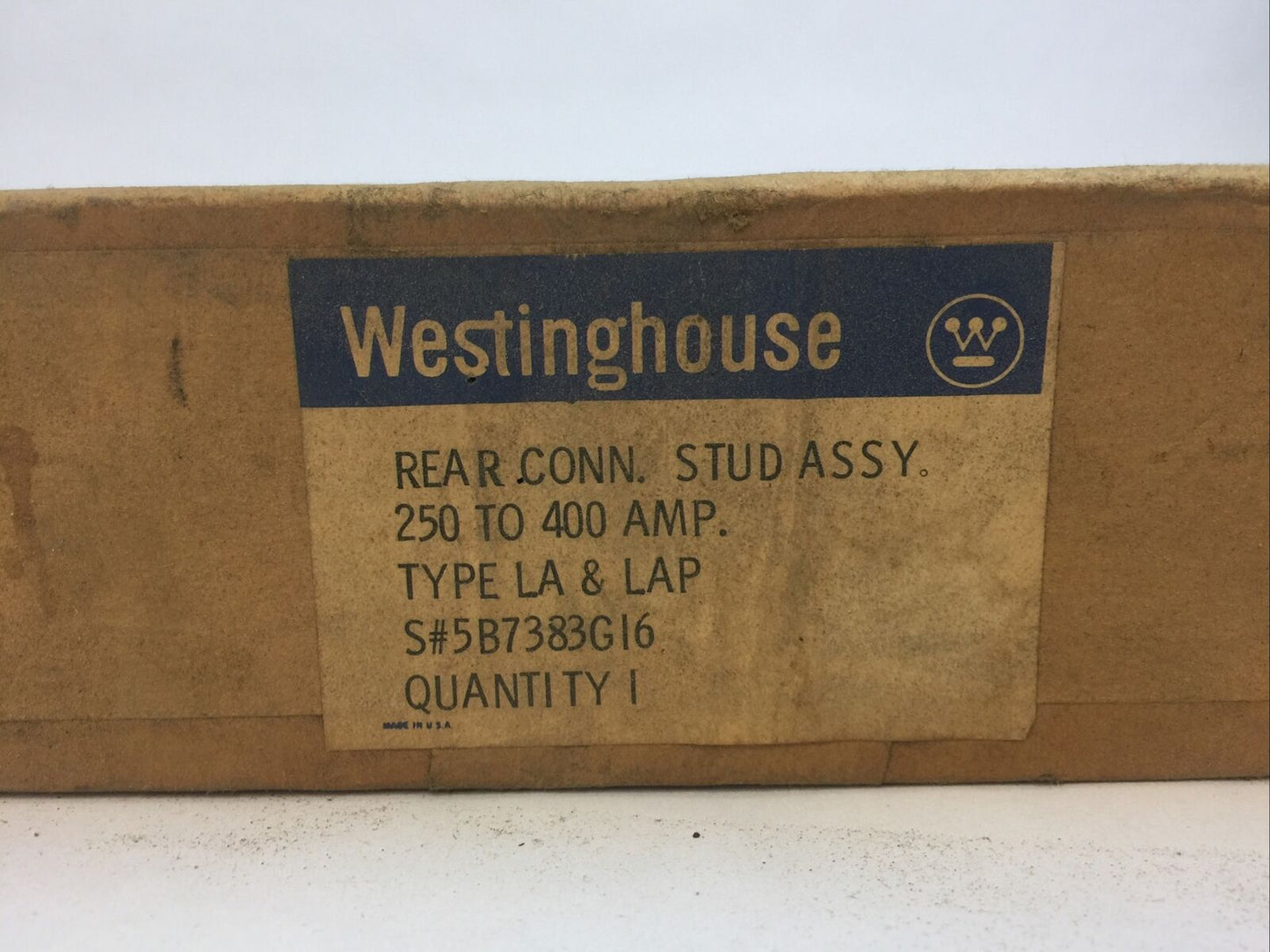 WESTINGHOUSE STYLE 5B7383G16 REAR CONNECTED STUD ASS'Y 250-400A TYPE LA & LAP