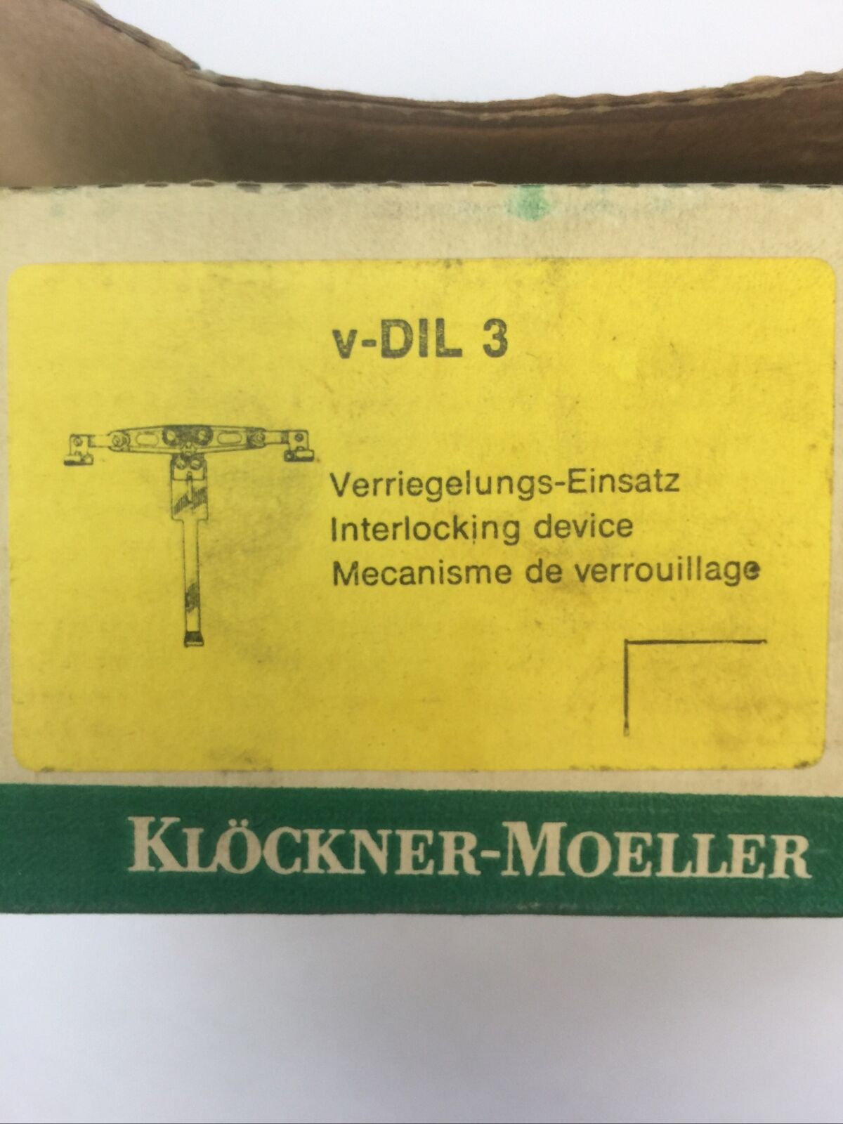 KLOCKNER MOELLER v-DIL 3 INTERLOCKING DEVICE