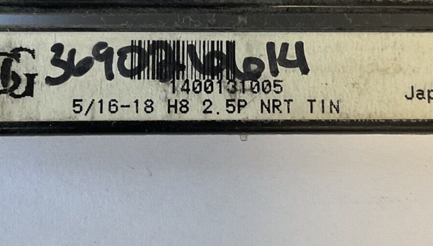 OSG THREAD FORMING TAP 1400131005 5/16-18 H8 2.5P NRT TIN *****LOTOF5****