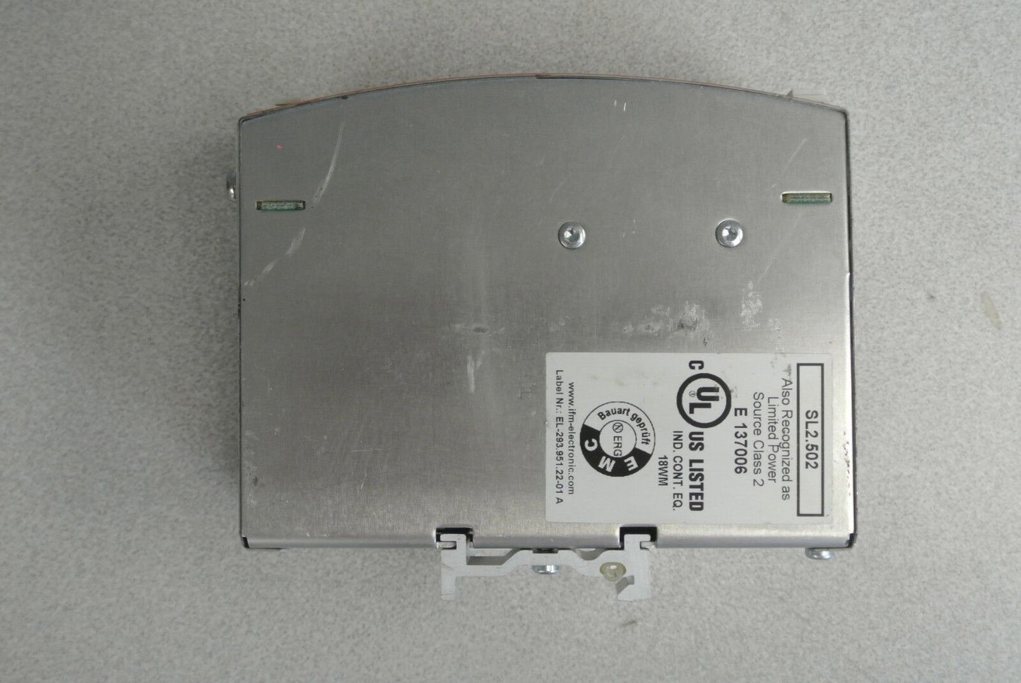 ifm SL2.502 POWER SUPPLY / 24VDC / 2.5A / 115-230VAC, 50-60Hz / IFM DN 2011