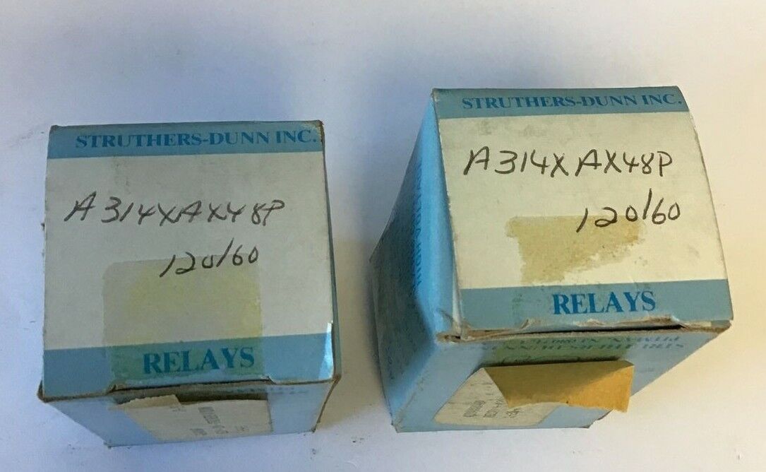 STRUTHERS AND DUNN TYPE A314XAX48P RELAY 10A 240VAC/28VDC****LOTOF2****