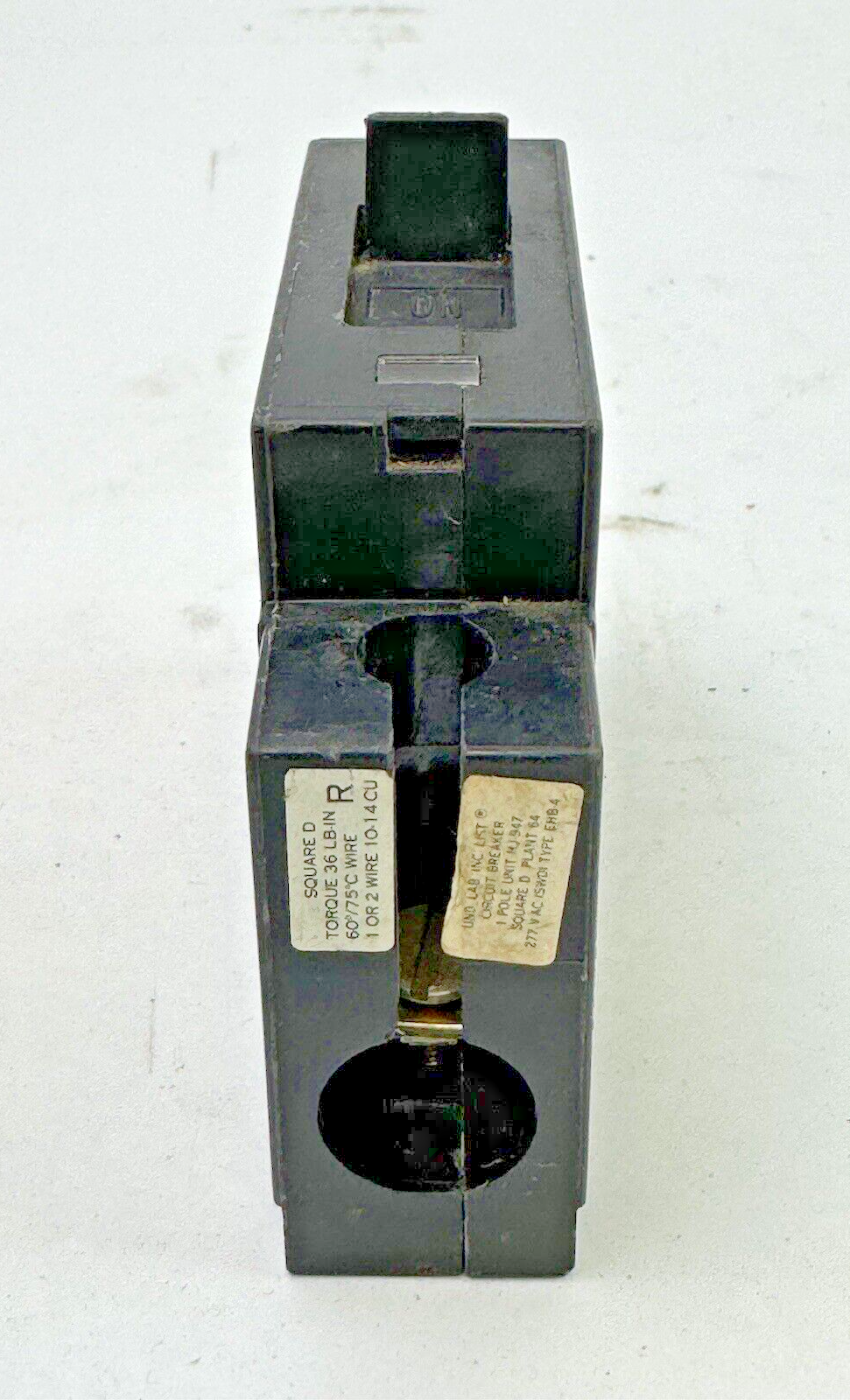 SQUARE D - EHB14015 - BOLT-ON CIRCUIT BREAKER - 1 POLE/15 A/ 277 VAC/ TYPE EHB4