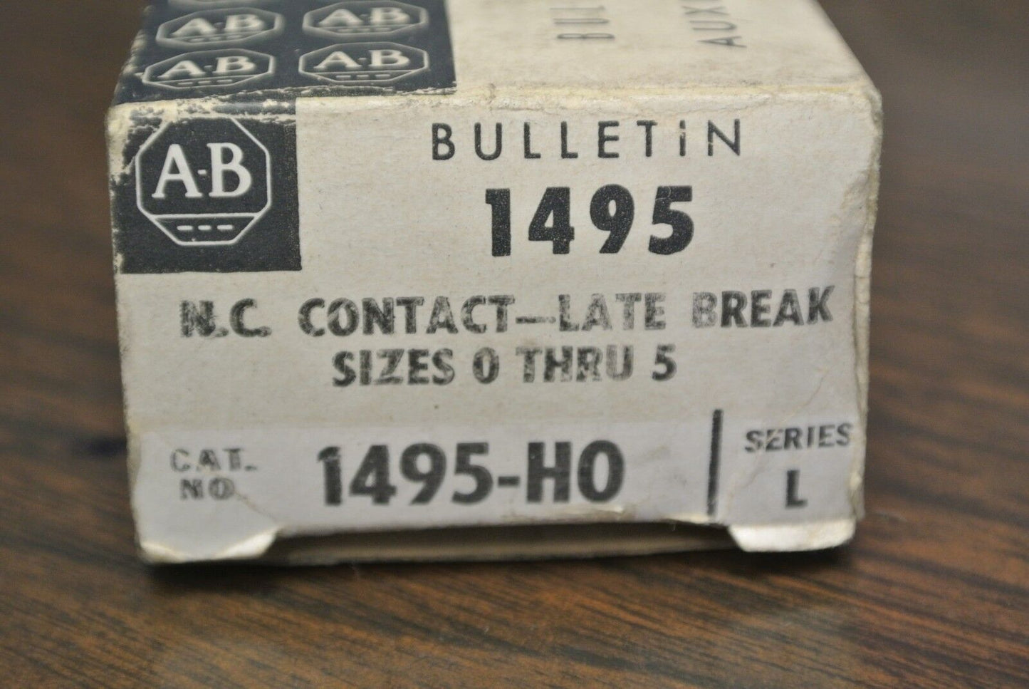 ALLEN-BRADLEY 1495-H0 AUXILIARY CONTACT / NC / LATE BREAK / SIZES 0-5 NEW SURPLU