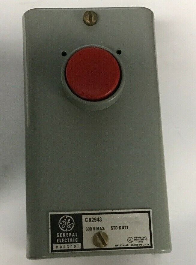 GE CR2943AA101A STANDARD-DUTY PUSHBUTTON STATION 600V
