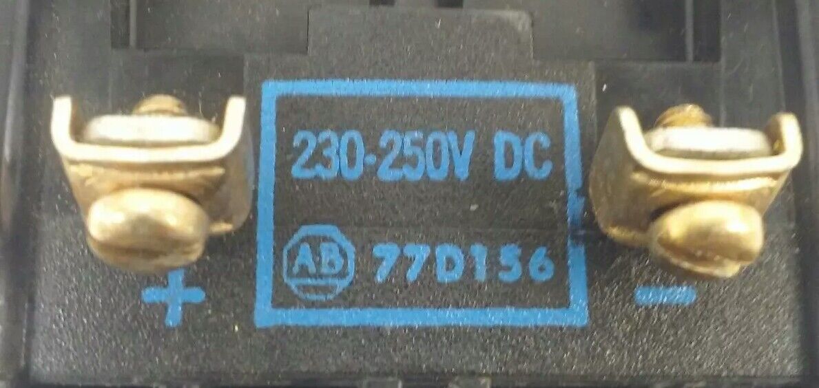 ALLEN BRADLEY 700DC-R350Z2 SER.B, 300V, 30A, 230-250V DC COIL, MISSING PARTS