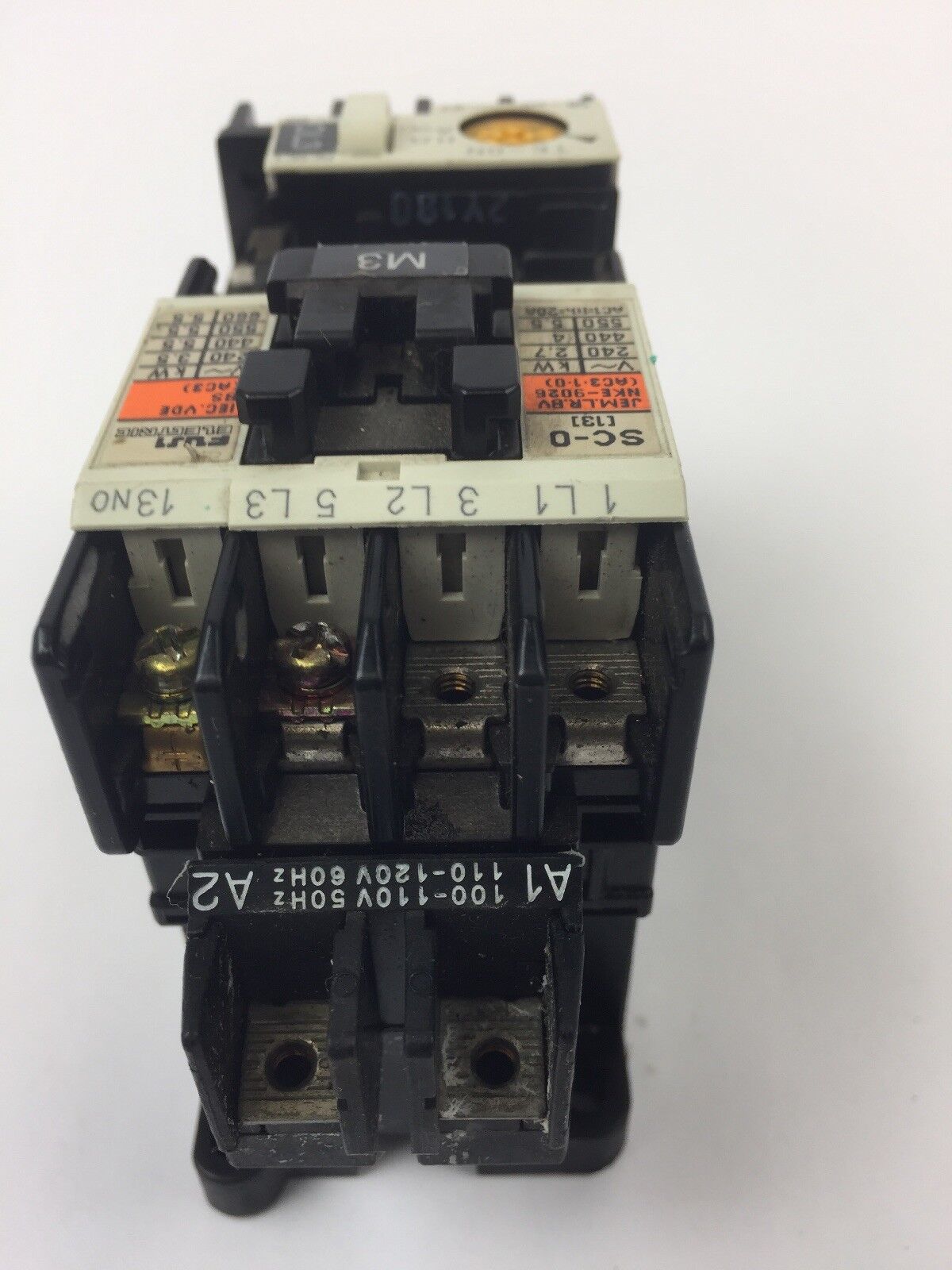 FUJI ELECTRIC 4NC0F0 TYPE SC-0 CONTACTOR 4NK0AN TYPE TK-0N OVERLOAD RELAY