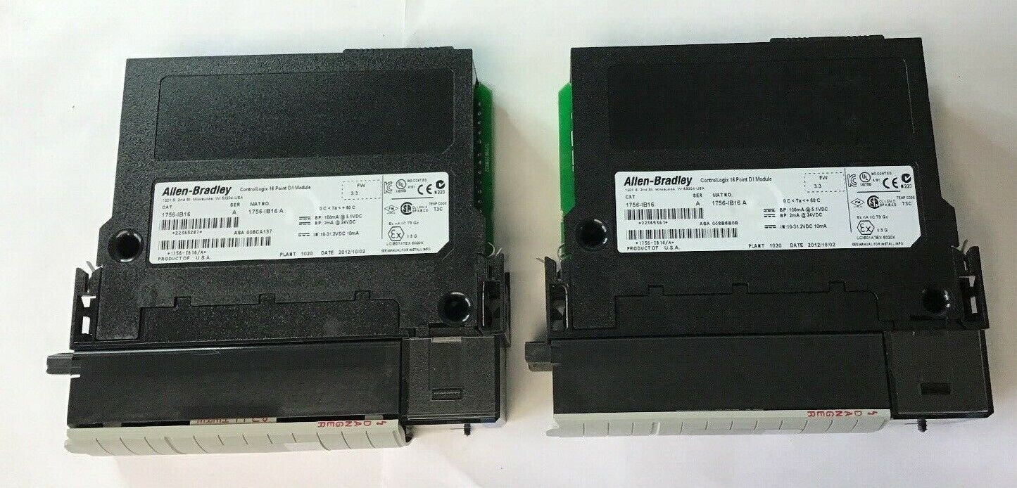 ALLEN BRADLEY 1756-IB16 SER.A 16POINT D/I MODULE FW3.3 24VDC ***LOTOF2***
