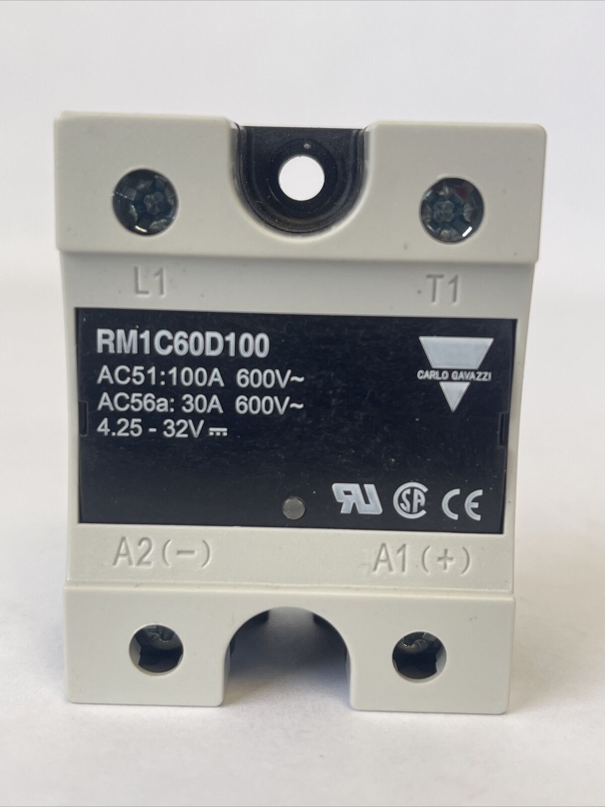 CARLO GAVAZZI RM1C60D100 RELAY 600VAC AC51:100A AC56A:30A 4.25 32VDC