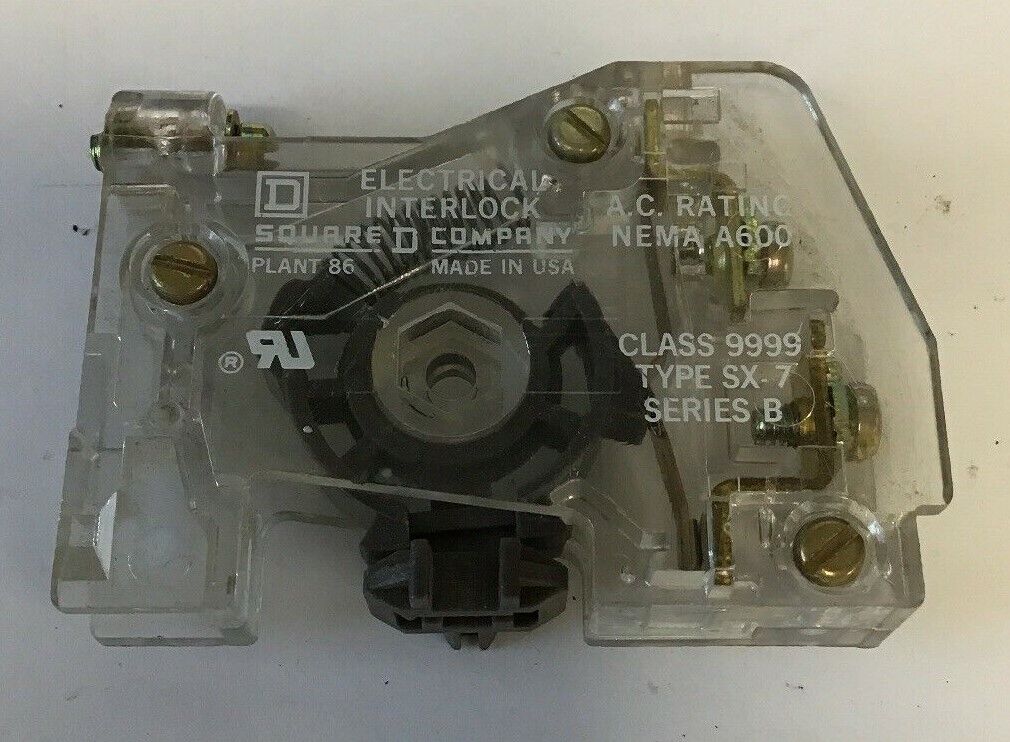 SQUARE D 9999 SX-7 SERIES B ELECTRICAL INTERLOCK NEMA A600***LOTOF5***