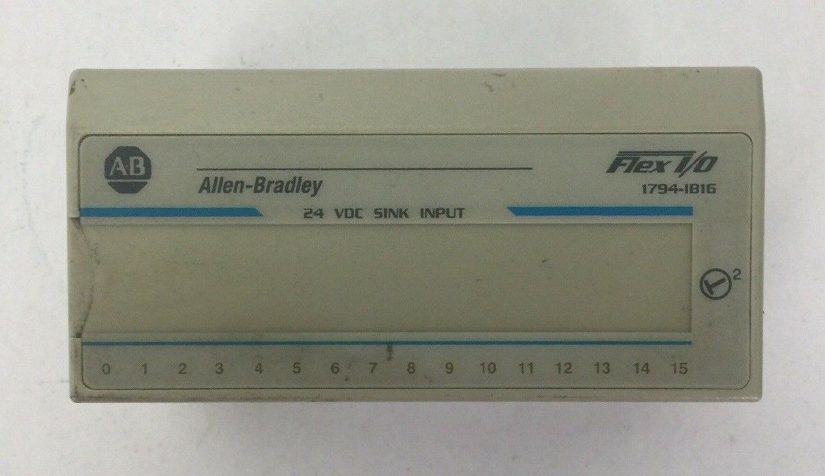 ALLEN BRADLEY 1794-IB16 24VDC SINK INPUT MODULE SER A REV A01