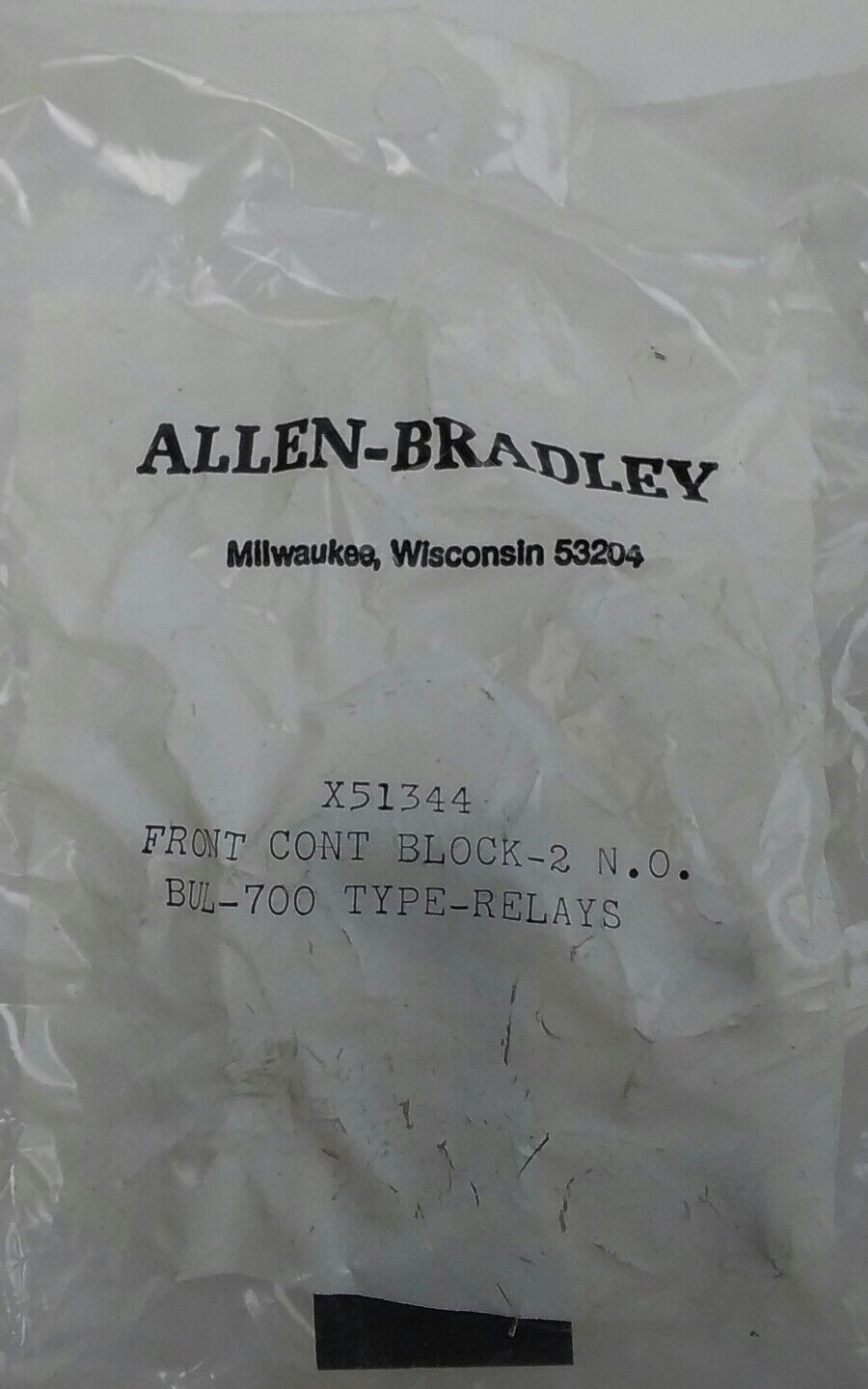 ALLEN BRADLEY X-51344,(LOT OF 2) NEW, X51344