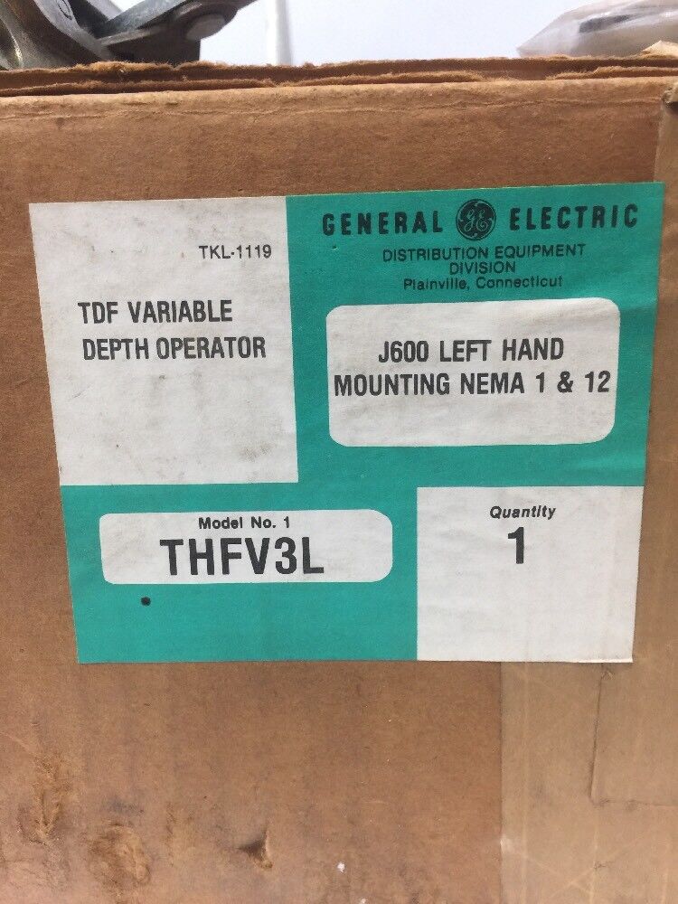 GE THFV3L TDF VARIABLE DEPTH OPERATOR J600 LEFT HAND MOUNTING NEMA 1 & 12