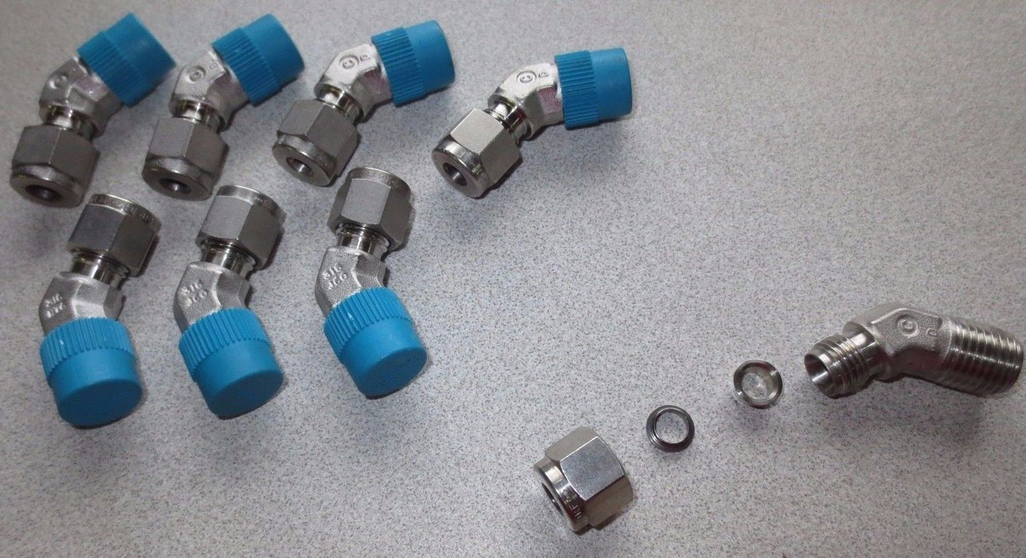 SWAGELOK 316 DRF FITTINGS - NEW SURPLUS - LOT of 8