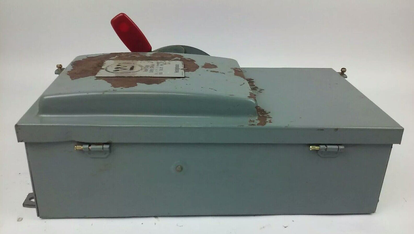 WESTINGHOUSE JHU222 H.D. SAFETY SWITCH NON FUSIBLE, 2PH, 60A, 240V/250DC,NEW JHU