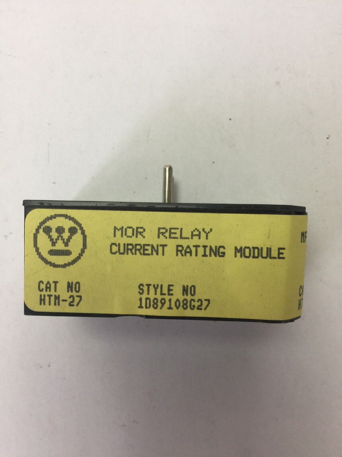WESTINGHOUSE HTM-27 MOR RELAY CURRENT RATING MODULE MODEL B HEATER MODULE