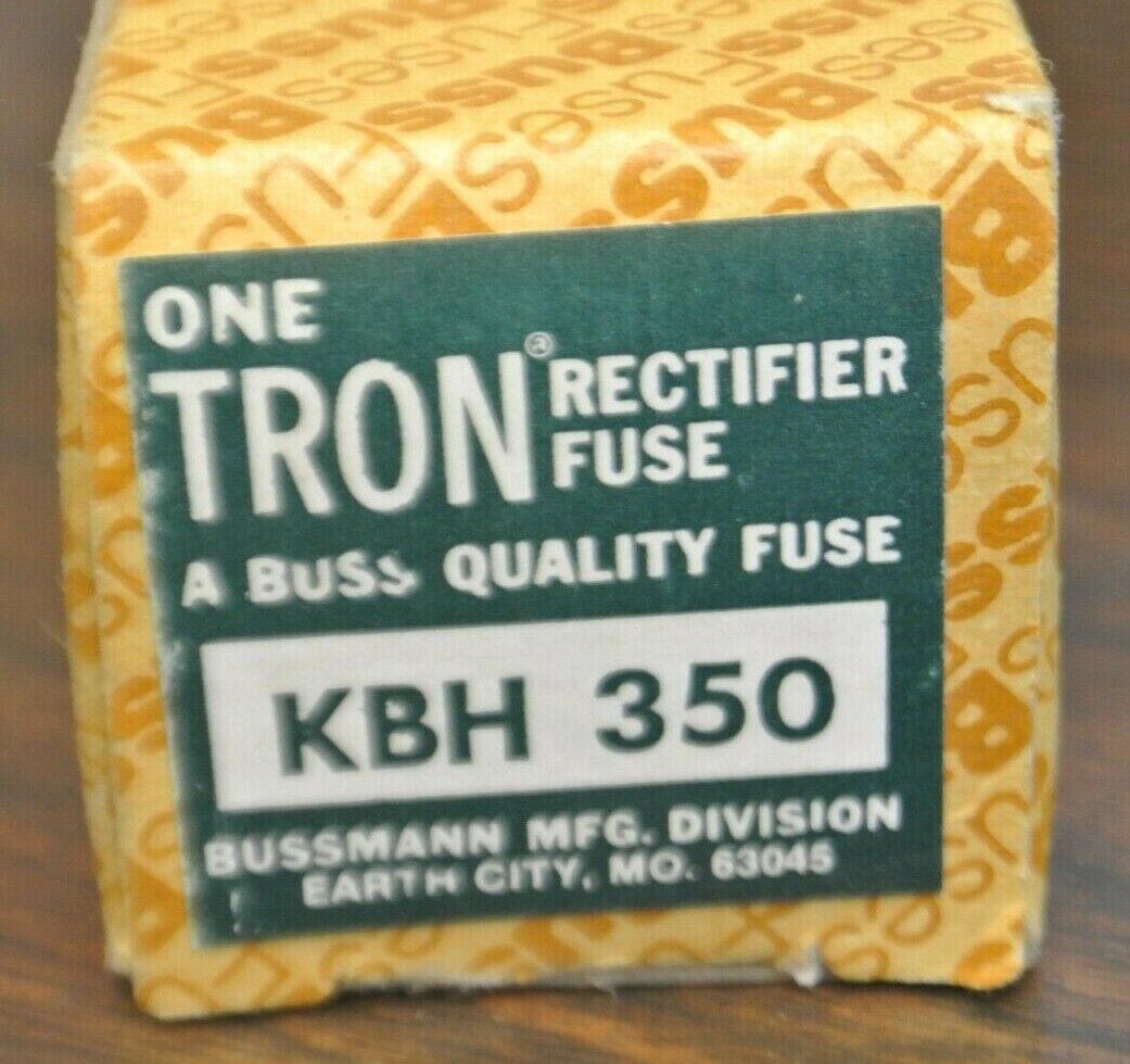 BOX of 5 / TRON / BUSSMANN KBH350 RECTIFIER FUSES / 500V / 350A / NEW SURPLUS
