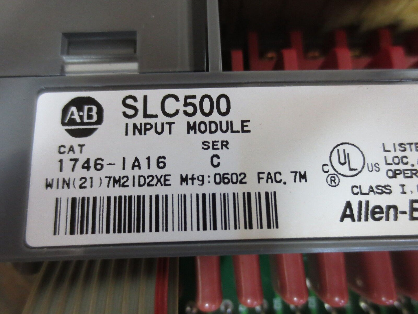 ALLEN-BRADLEY 1746-IA16 INPUT MODULE for SLC500 - Ser. C - INPUT 85-132VAC