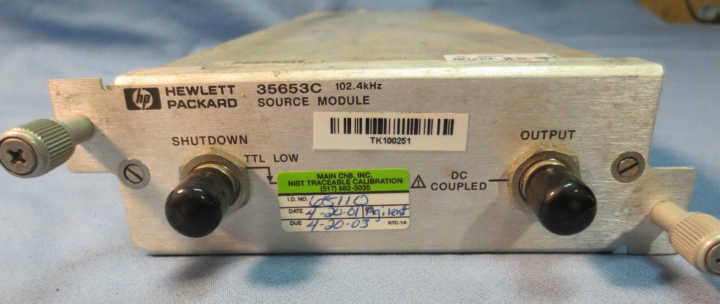 HP HEWLETT PACKARD 35653C SOURCE MODULE