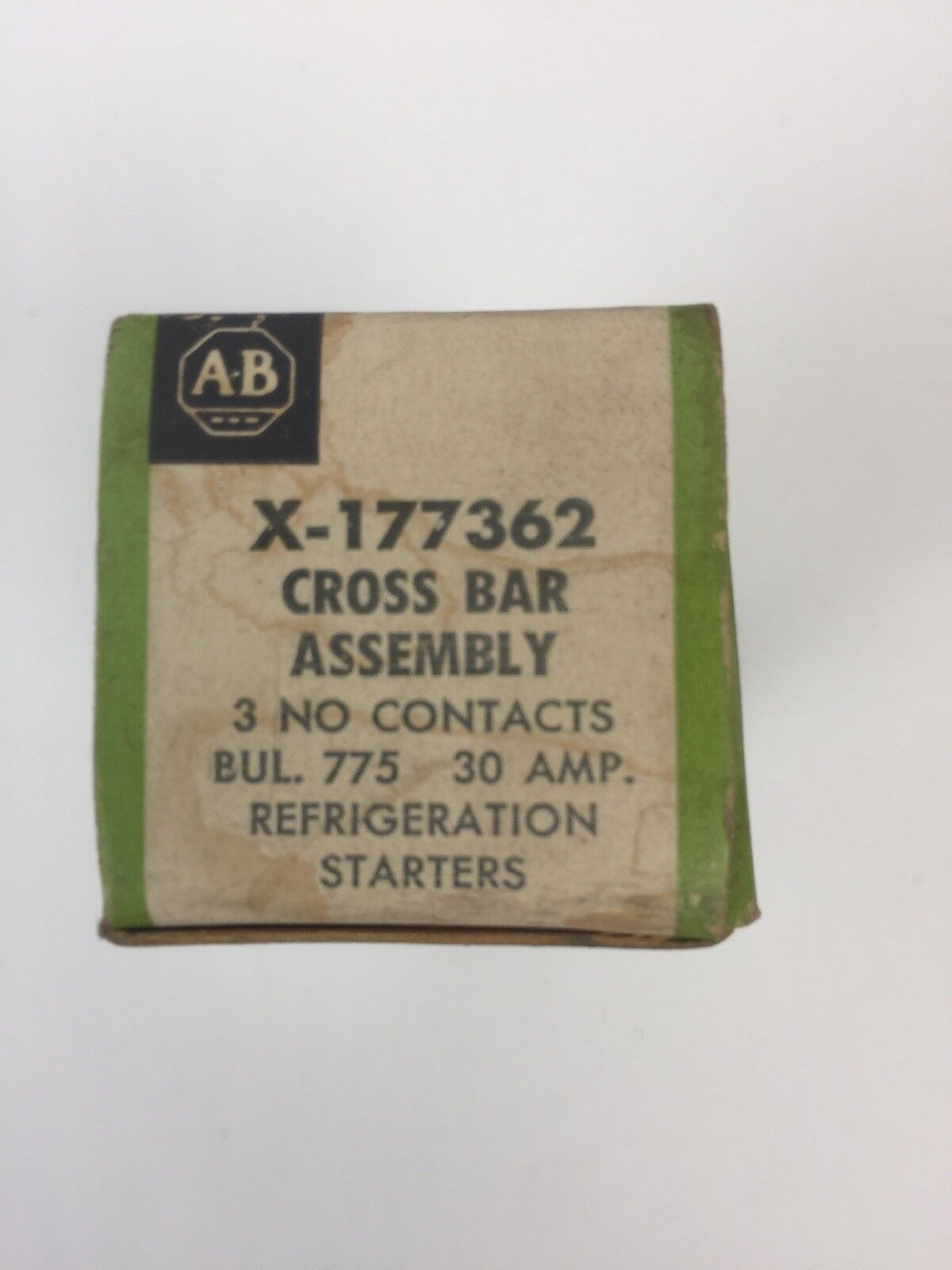 ALLEN BRADLEY X-177362 CROSS BAR ASSEMBLY 3 NO CONTACTS 30 AMP