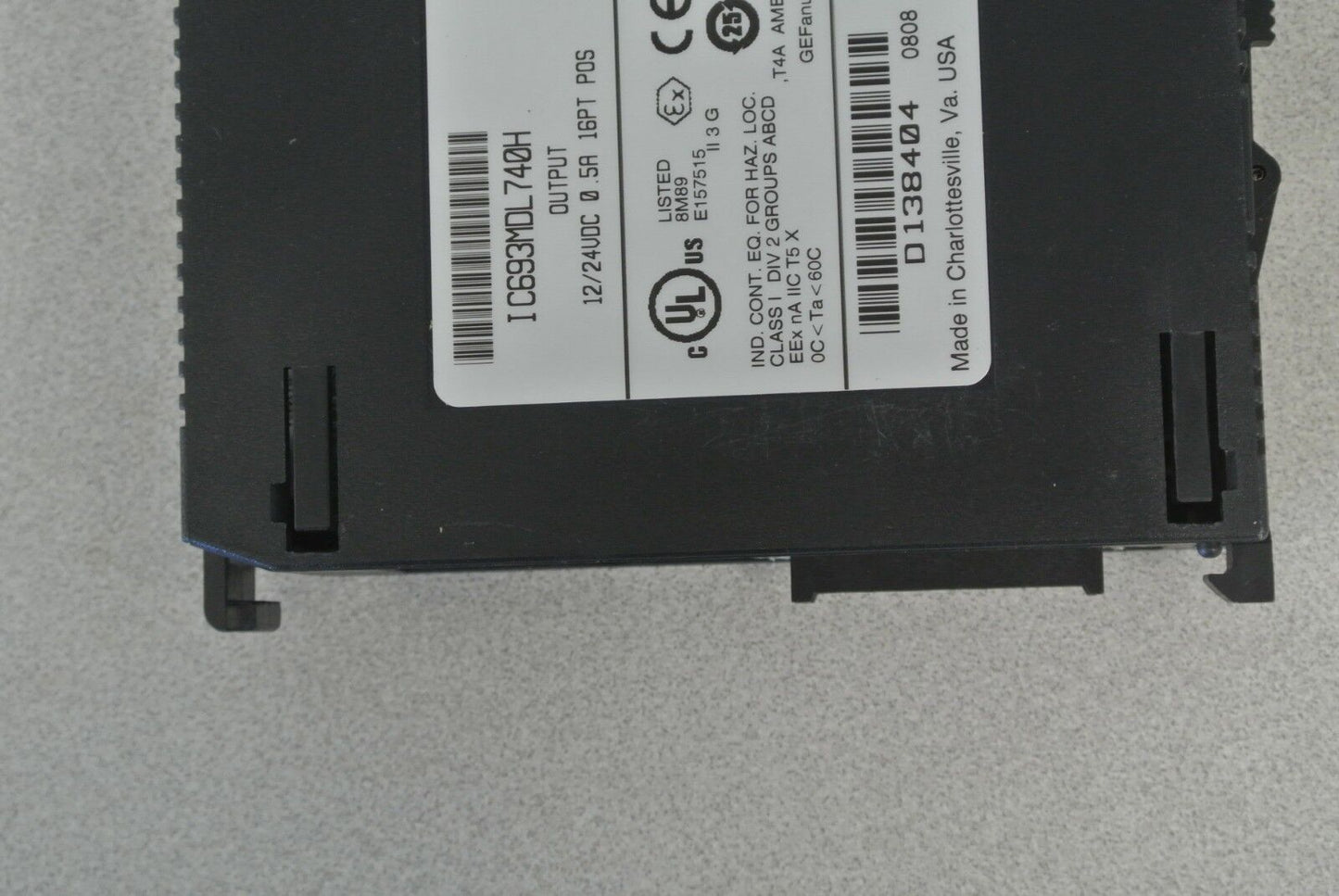 GE FANUC IC693MDL740H - OUTPUT MODULE - 12/24VDC, 0.5A, 16PT, POS