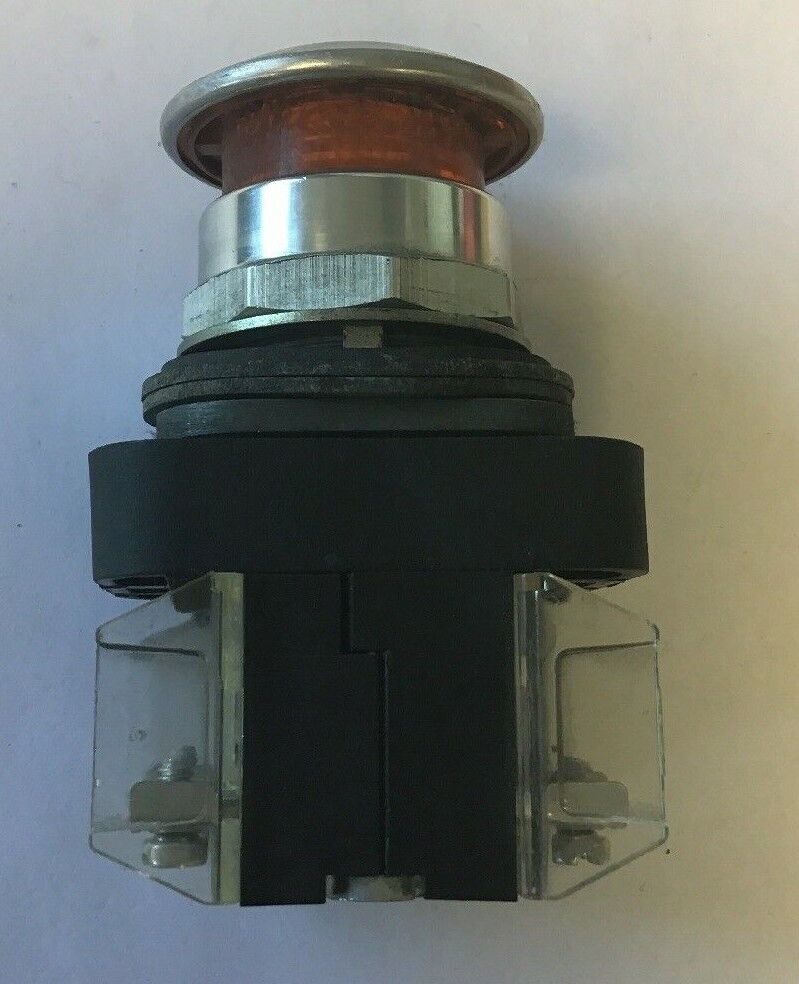 ALLEN BRADLEY 800T-FXQH24AD1 SER.T ORANGE PUSH/PULL BUTTON 24VAC/VDC