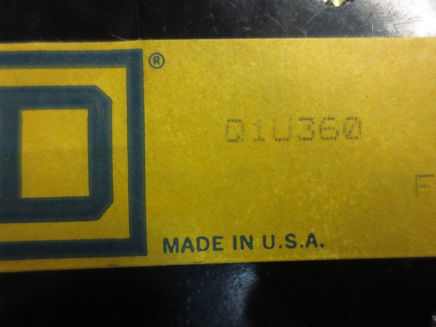 SQUARE D Q1U360 CIRCUIT BREAKER 60A, 240VAC, 3-POLE COMMON TRIP